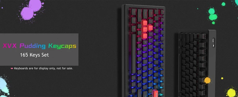 OEM, teclado mecânico de jogos, 165 chaves, 100%, 75%, 65%, 60%