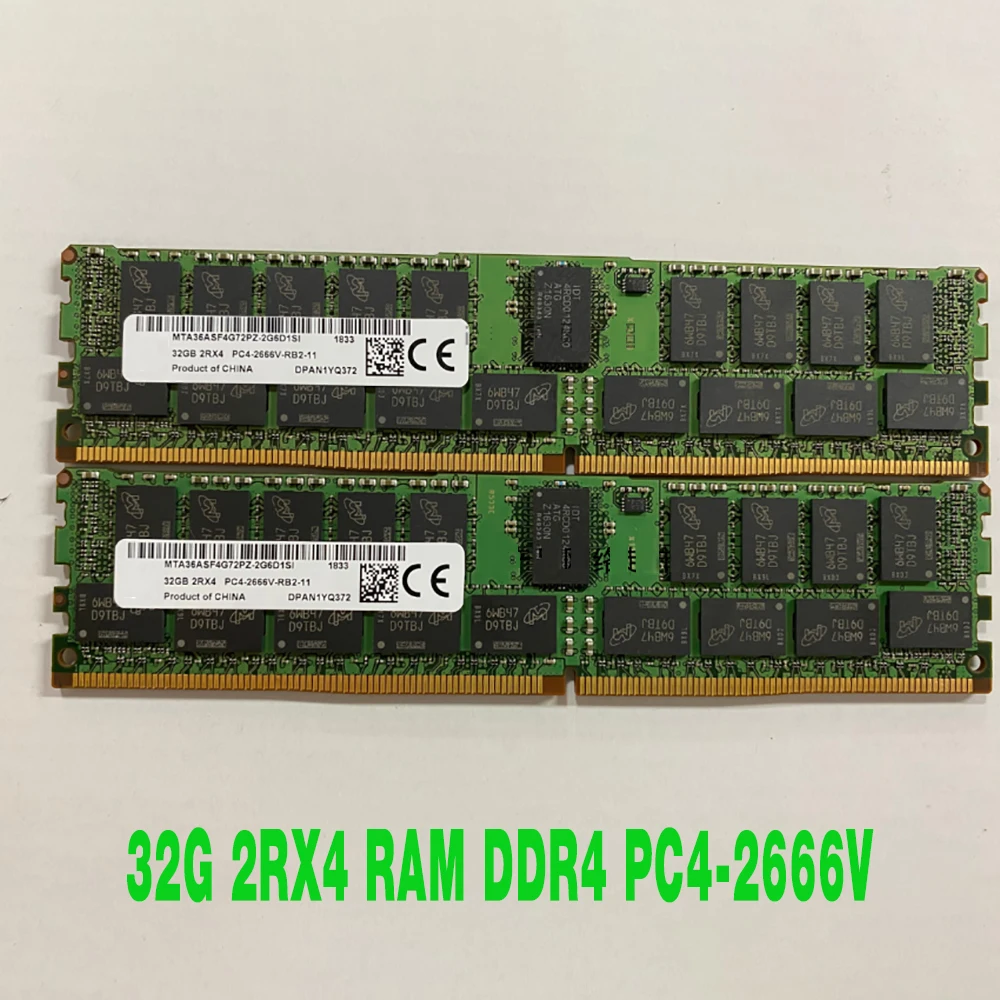 

1pcs MTA36ASF4G72PZ-2G6D1SI 32GB 32G 2RX4 RAM For MT DDR4 PC4-2666V 2666 Memory