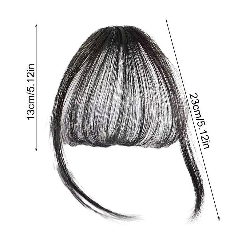 Bangs Clip In Hair Extensions Fake Air Hairpieces Easy Clip Natural Soft In Bangs Fake Air Hairpieces for Women Daily Party synthetic bangs