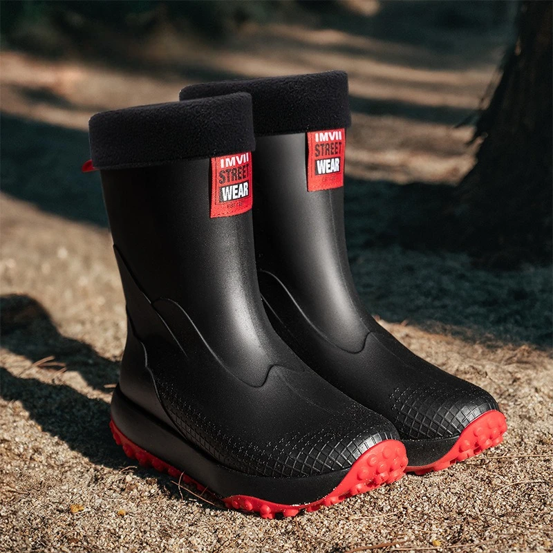Chaussures de pêche légères homme 2026 imperméables caoutchouc durable anti-dérapantes extérieur - Bottes pluie pêche