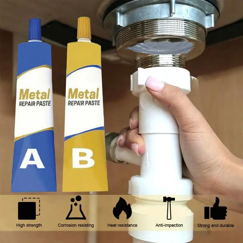 Magic Repair Glue AB Metal Cast Iron Repairing Adhesive Heat Resistance