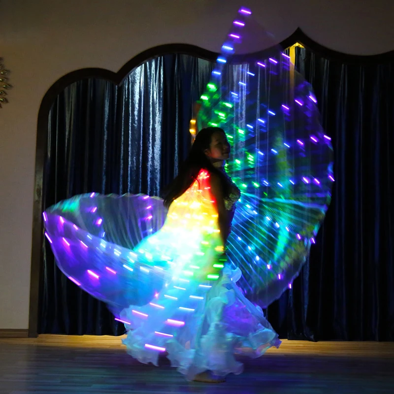 Luminous Toys LED Small Butterfly Wings Children\'s Cloak Belly Dance Costume Props Wings Children\'s Luminous Toys