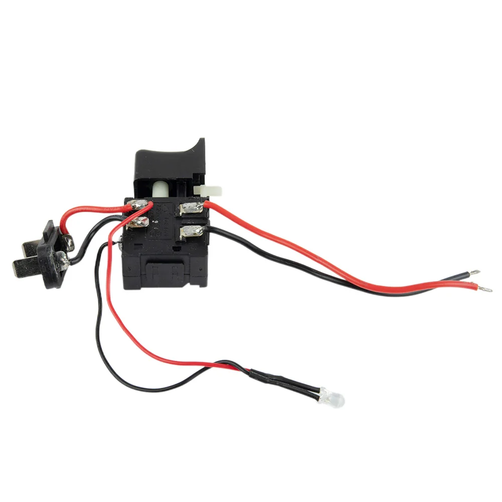 Electric Hand Drill Trigger Switch With Light Adjustable Speed 7.2V To 24V Maximum Current 16A Power Tool Accessory