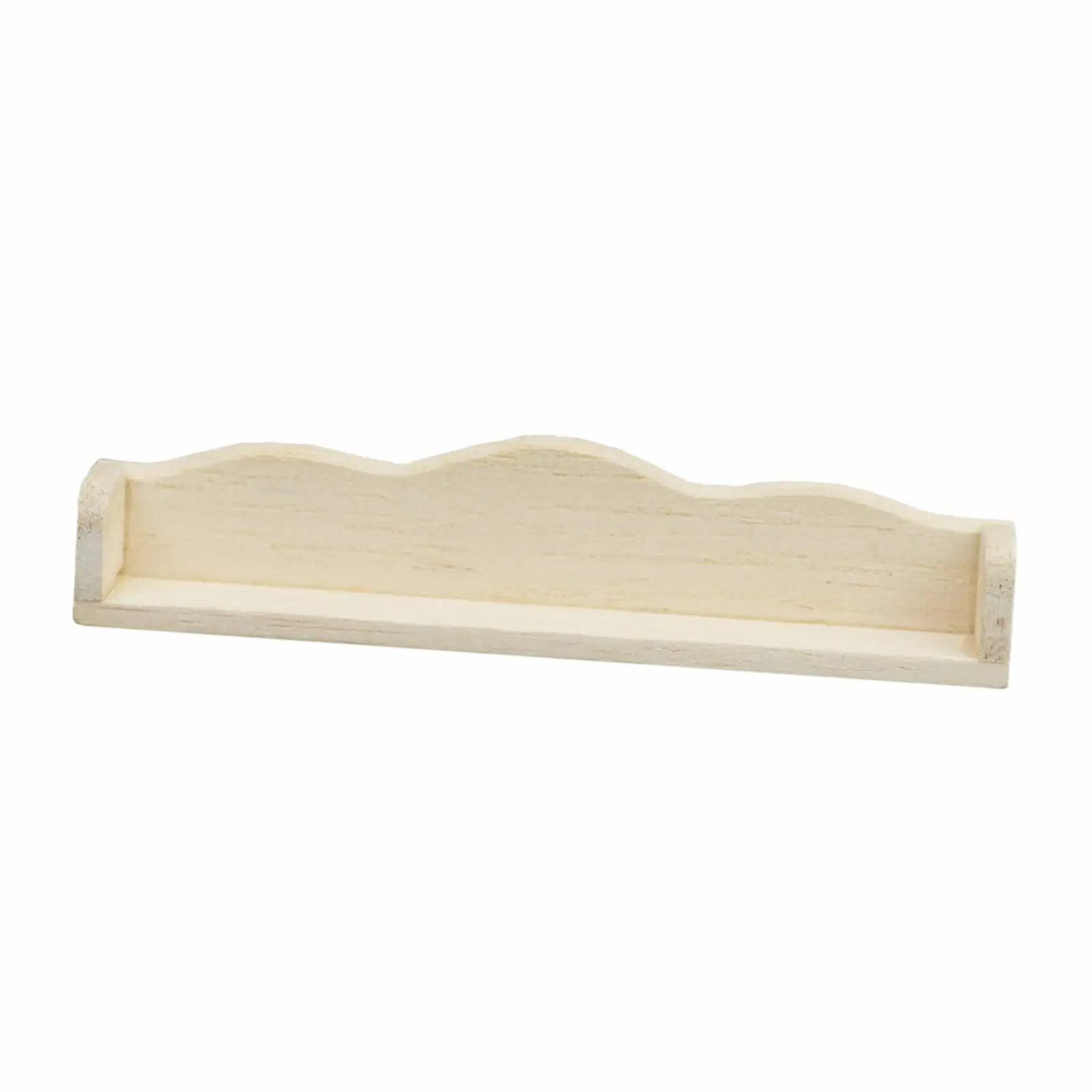 

1:12 Doll House Wooden Wall Mount Shelf Rack Miniature Craft for Scene Decor