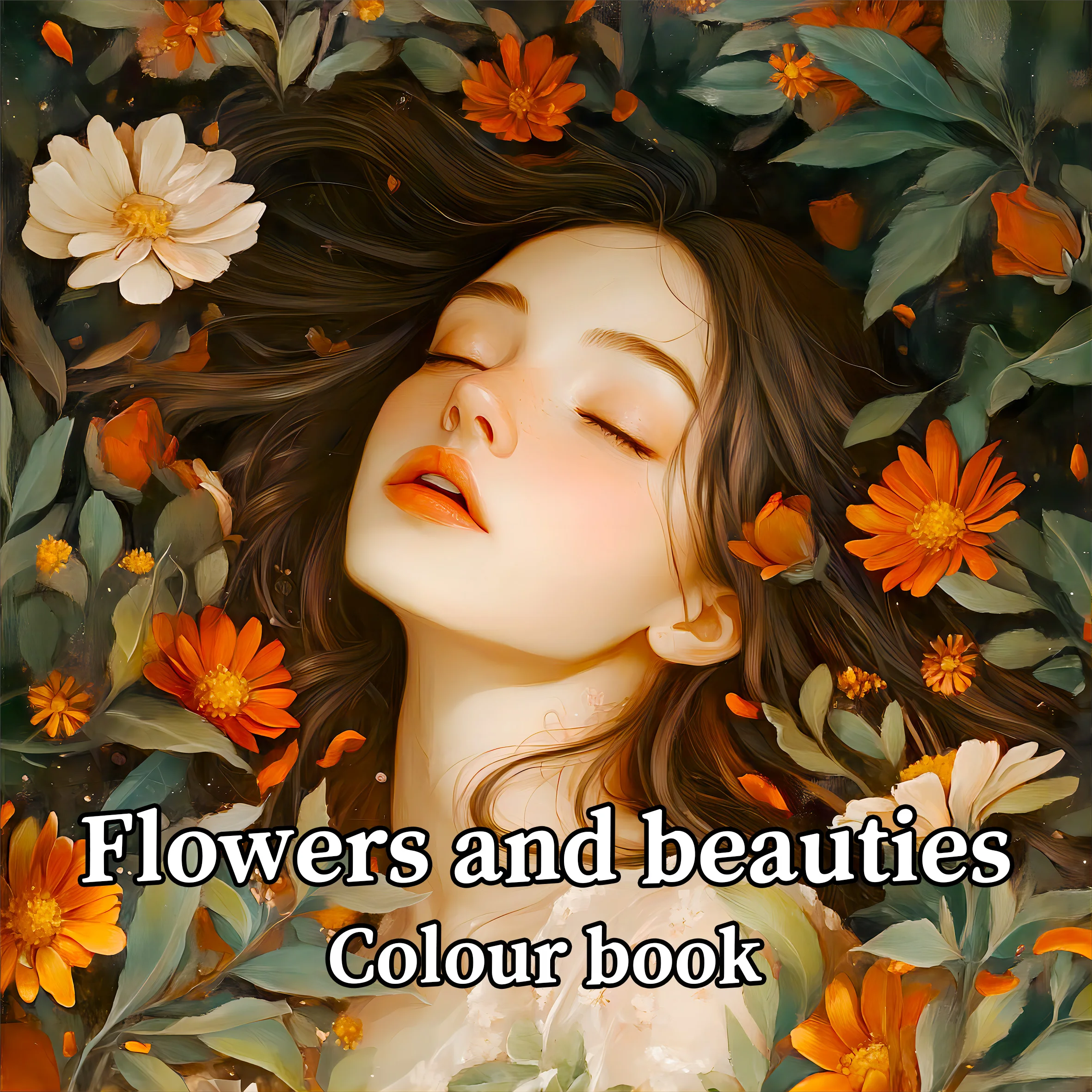 Livre d'images pour adultes : belles femmes en floraison pour une pratique du maquillage avec des portraits détaillés et des techniques de crayons à colorier 1 Livre d'images pour adultes : belles femmes en floraison pour une pratique du maquillage avec des portraits détaillés et des techniques de crayons à colorier 1