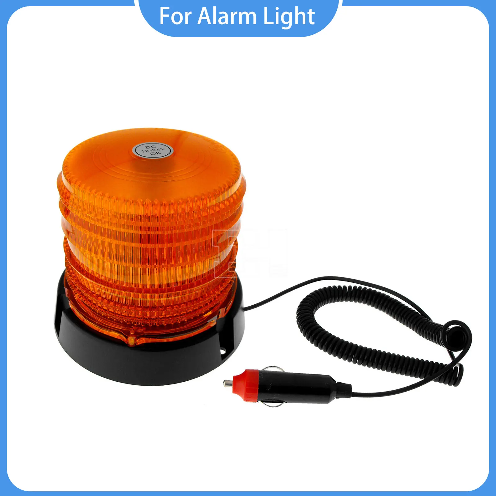 

60 led Car Strobe Light Emergency Rotating Traffice Indication Car Flash Beacon Light Orange Blue Red Flash Warning Lamp 12V 24V