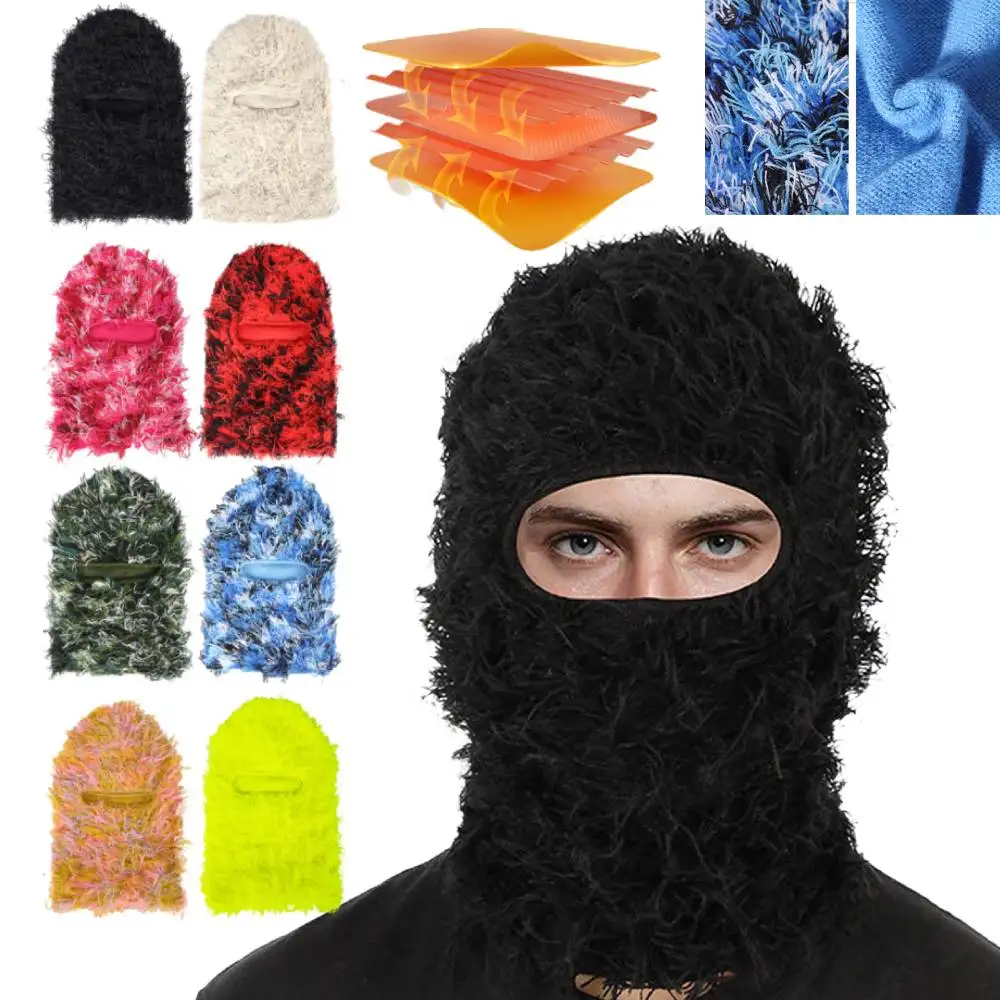 Flash Mesh Eyes Ski Mask Beanie