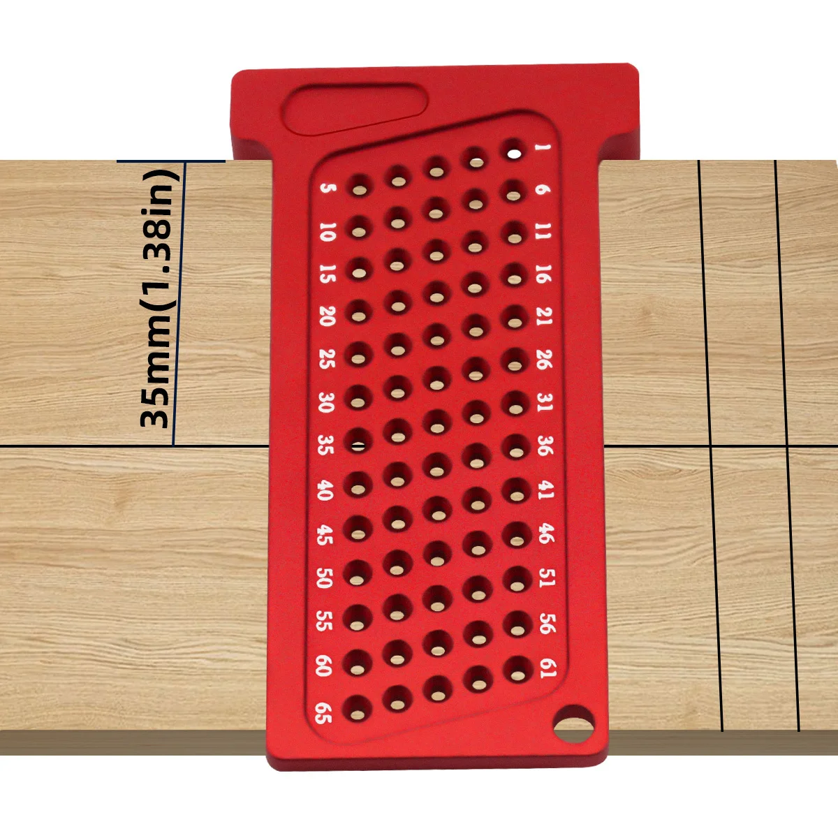 미터법/인치 포켓형 고정밀 T자형 각도자 알루미늄 합금 정밀 목공용 구멍 표시 마킹 교정 게이지