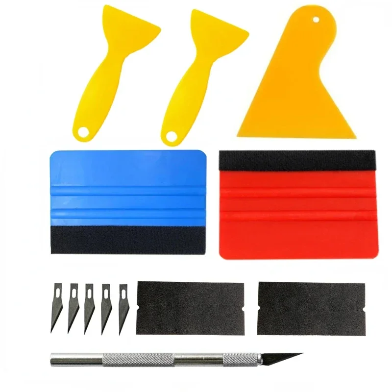 5/13-Piece Vinyl Wrap Kit-Multi-Surface Tool Set for Car & Window Tint, with Squeegee & Cutting Tools
