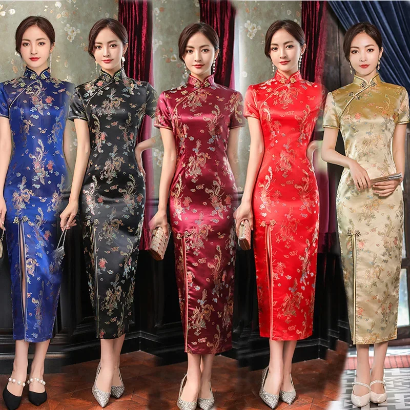 Chinese Dress Qipao Sexy Women Plus Size Vintage Classic