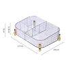 Plastic Transparent Makeup Storage Box Dormitory Finishing Shelf Cosmetics Skin Care Dressing Table Desktop Stationery Box 5
