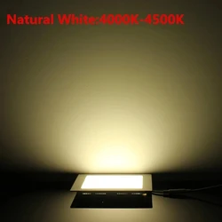 Sleek Dimmable LED Square Ceiling Panel Light - Free Shipping - Non Dimmable 4W (Natural white 4000k)
