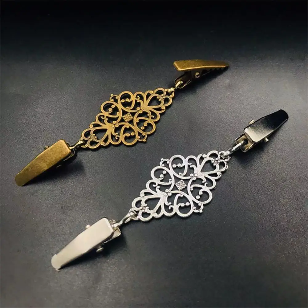 실용적인 레트로 합금 소재 여성 드레스 장식 패션 가디건 클램프 의류 클립 패스너 옷감용 클램프