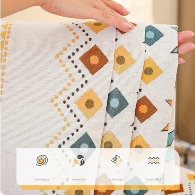 Chenille Sofa Cover Living Room Jacquard Four Season Universal Couch Cushion Anti Slip Armrest Combination Pad 5