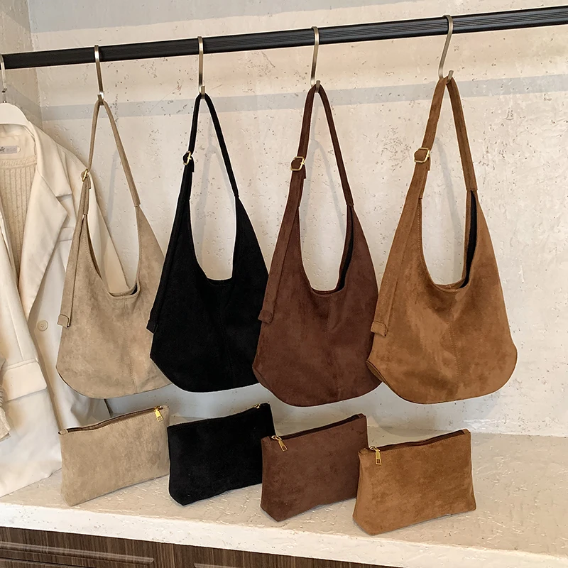 Women's High Capacity Pu Leather Shoulder Bag 2026 Winter New Fashion Retro Hobo Bag Luxury Brand Designer Handbags and Purses