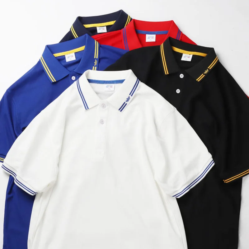 Cotone casual t-shirt su misura estate polo camicia stampa logo ricamo logo uomini e donne abiti - immagine 2