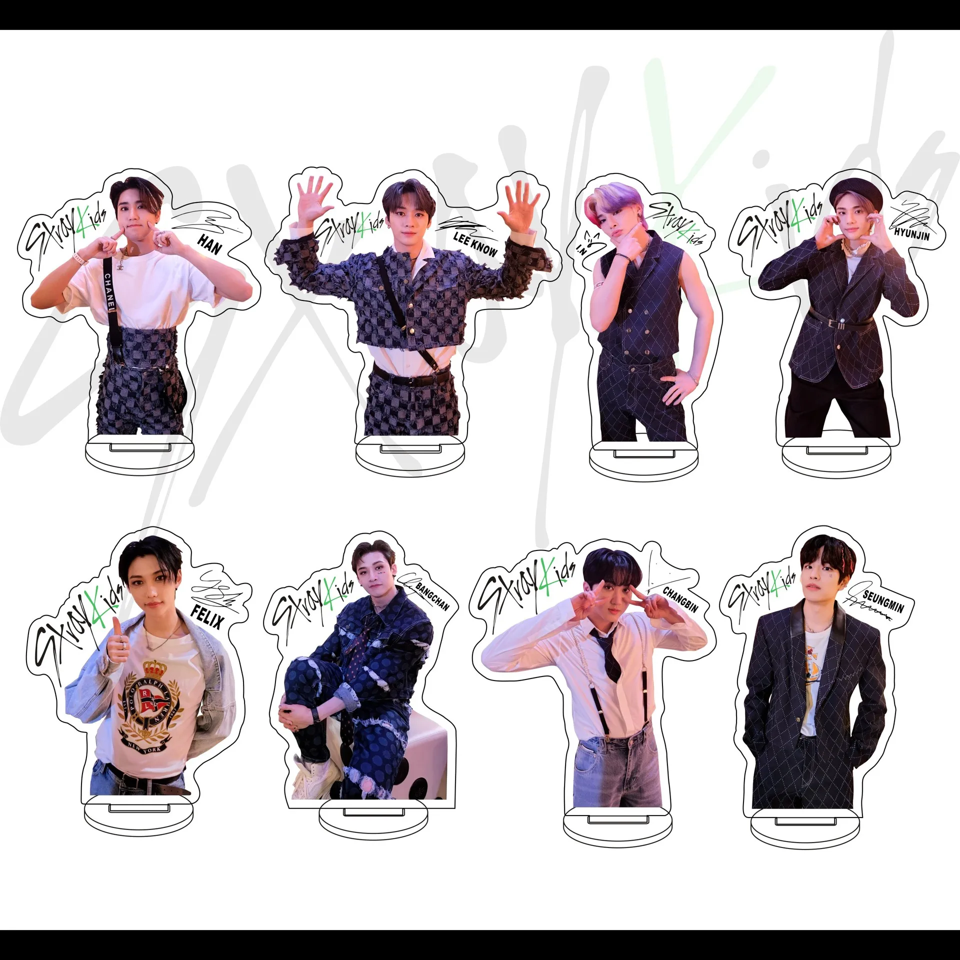 Kpop Idol Acrylic Stand Stray Kids 10cm Desktop Decoration Stationery