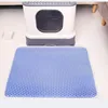 Double-Layer Honeycomb Cat Litter Mat Waterproof Anti-Slip for All Ages Cats Litter Box Floor Protector Durable and Easy Clean 6