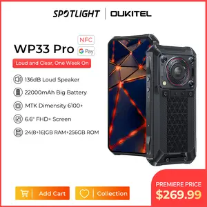 World Premiere] Global Version Oukitel WP28 Rugged 6.52'' HD+ 10600mAh  8GB+256GB Android13 48MP Camera Moblie Phone - AliExpress