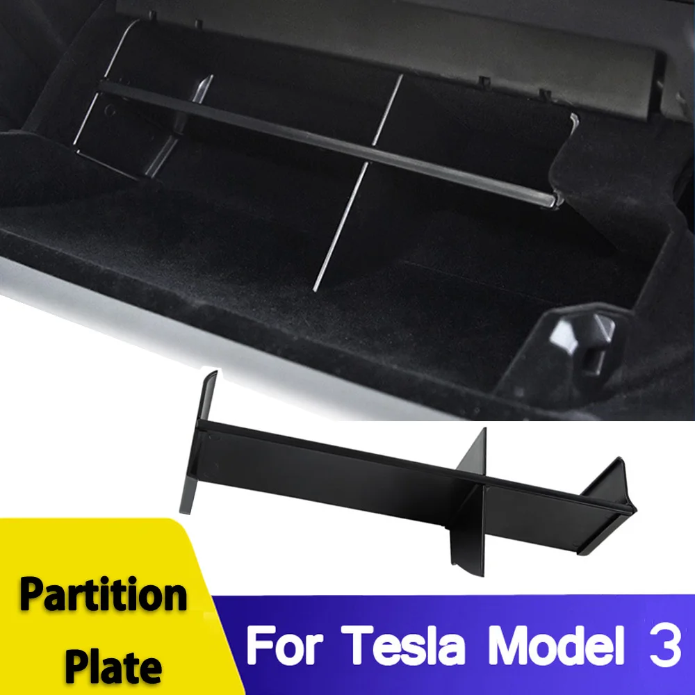 For Tesla Model 3 Glove Box Organizer Partition Plate Model3 2018 2019