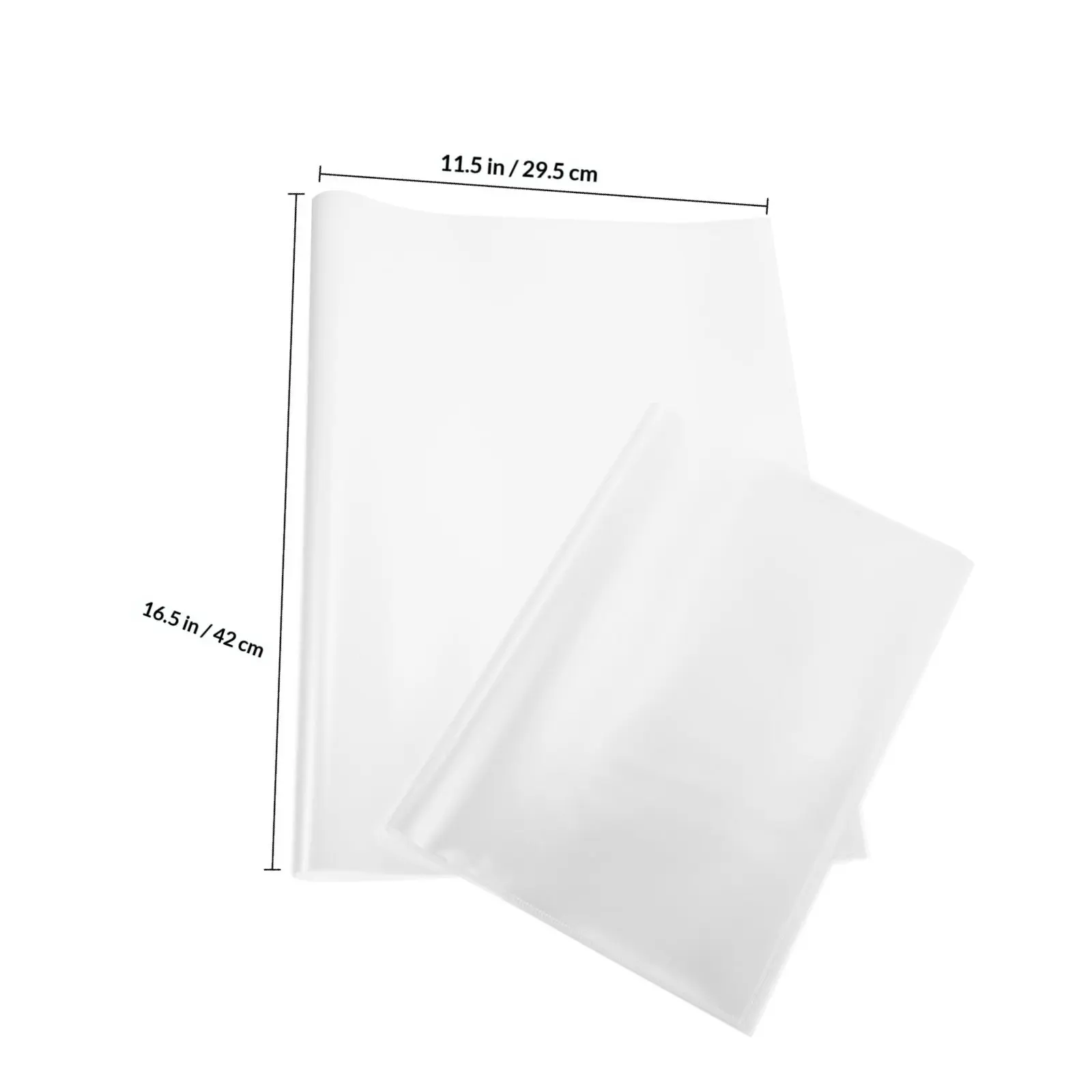 20Pcs 튼튼한 재사용 가능한 투명 책 필름 스크랩북 노트 저널 학교 도서 사무 문서용 투명 보호 커버