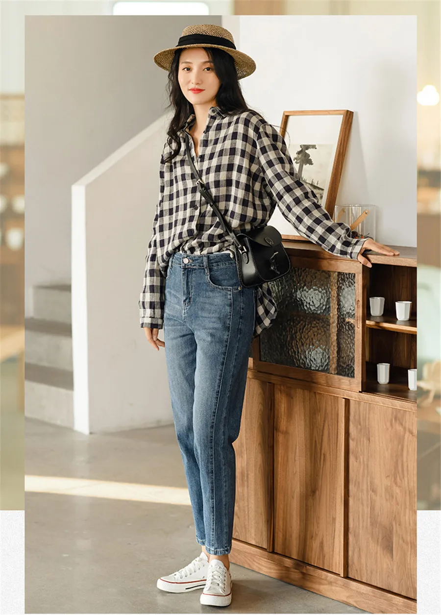 baggy jeans New Slim Women Jeans Trousers Simple Design High Quality Cozy All-Match Female Daily Casual Pencil Denim Pants gap jeans