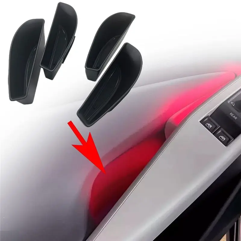 VW ID.4 ID4 2021-2023 도어 핸들 암레스트 트레이 오거나이저 인테리어 부품용 도어 핸들 수납함