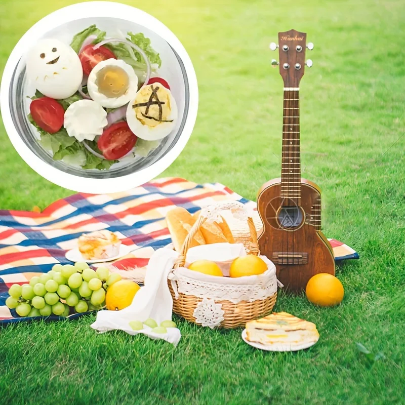 2pcs Fancy Carving Lace Egg Slicer, Carving Lace Cutting Wire Egg Cutter, Perfect for Breakfast and Brunch