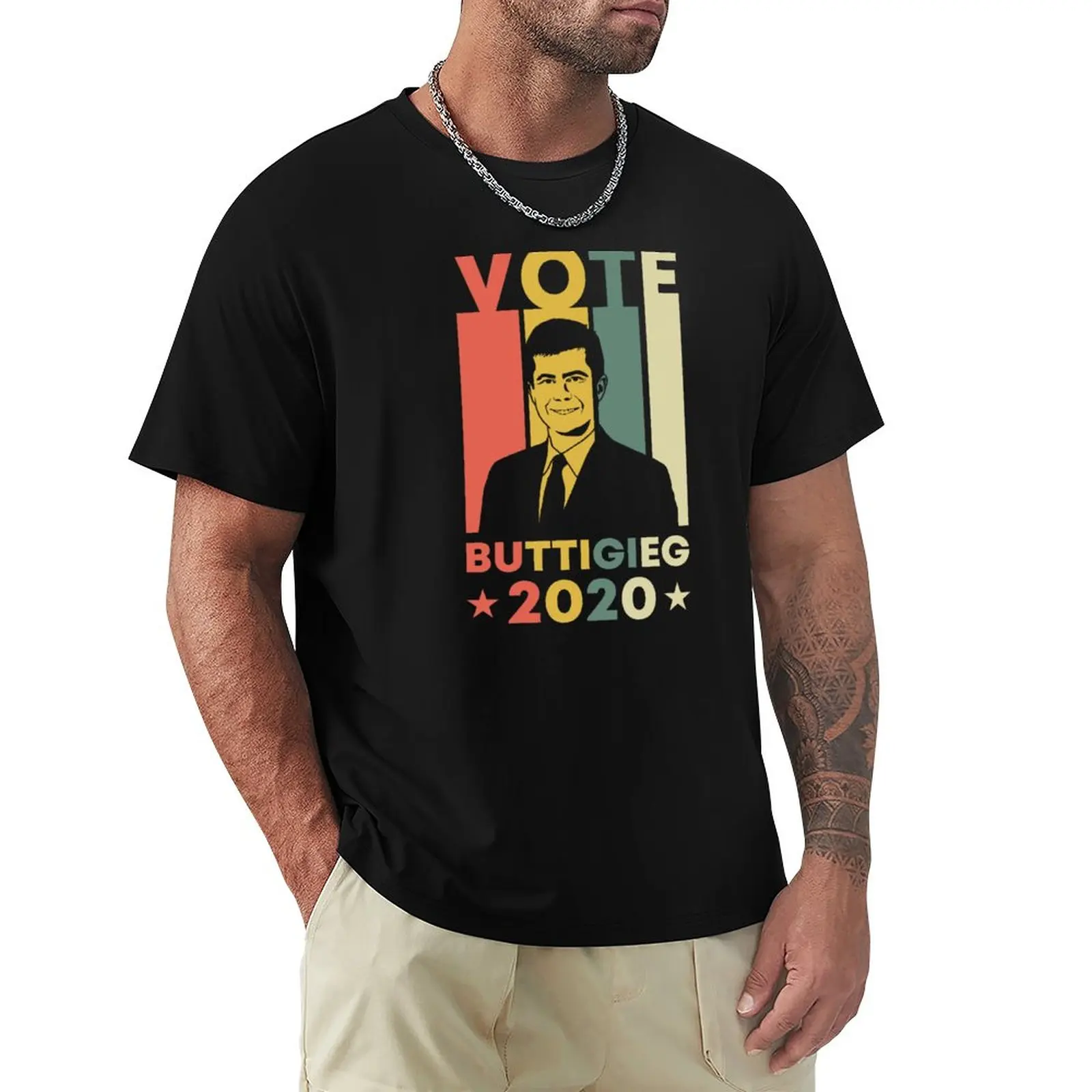 

Vote Pete Buttigieg 2020 Election Retro Vintage Political Gift T-Shirt summer top hippie clothes oversizeds t shirt for men