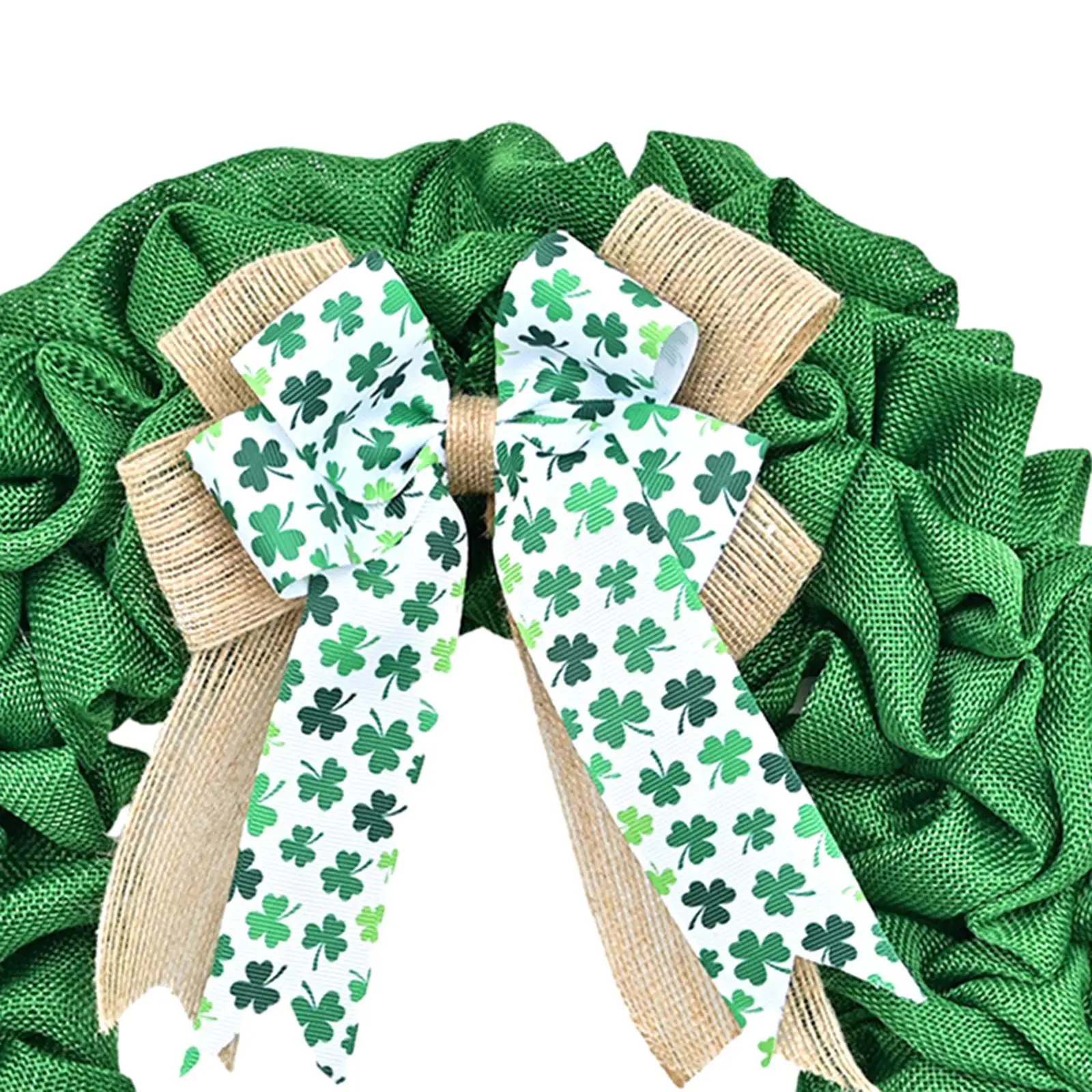 Spring Wreath Front Door Outside Hanging Ornament Bedroom ST Patrick`s Day Wreath Sign for Home Garden Fireplace Hotel New Year