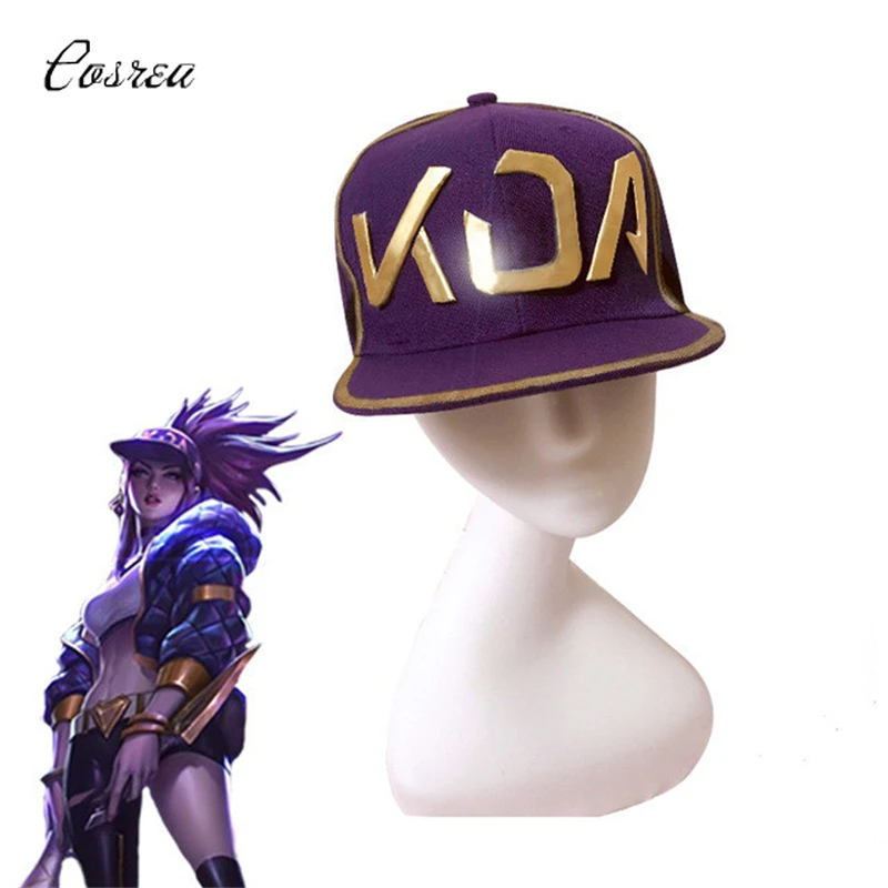 Бейсболки для косплея игры LOL KDA головной убор Снэпбэк Кепка женская маска мужчин
