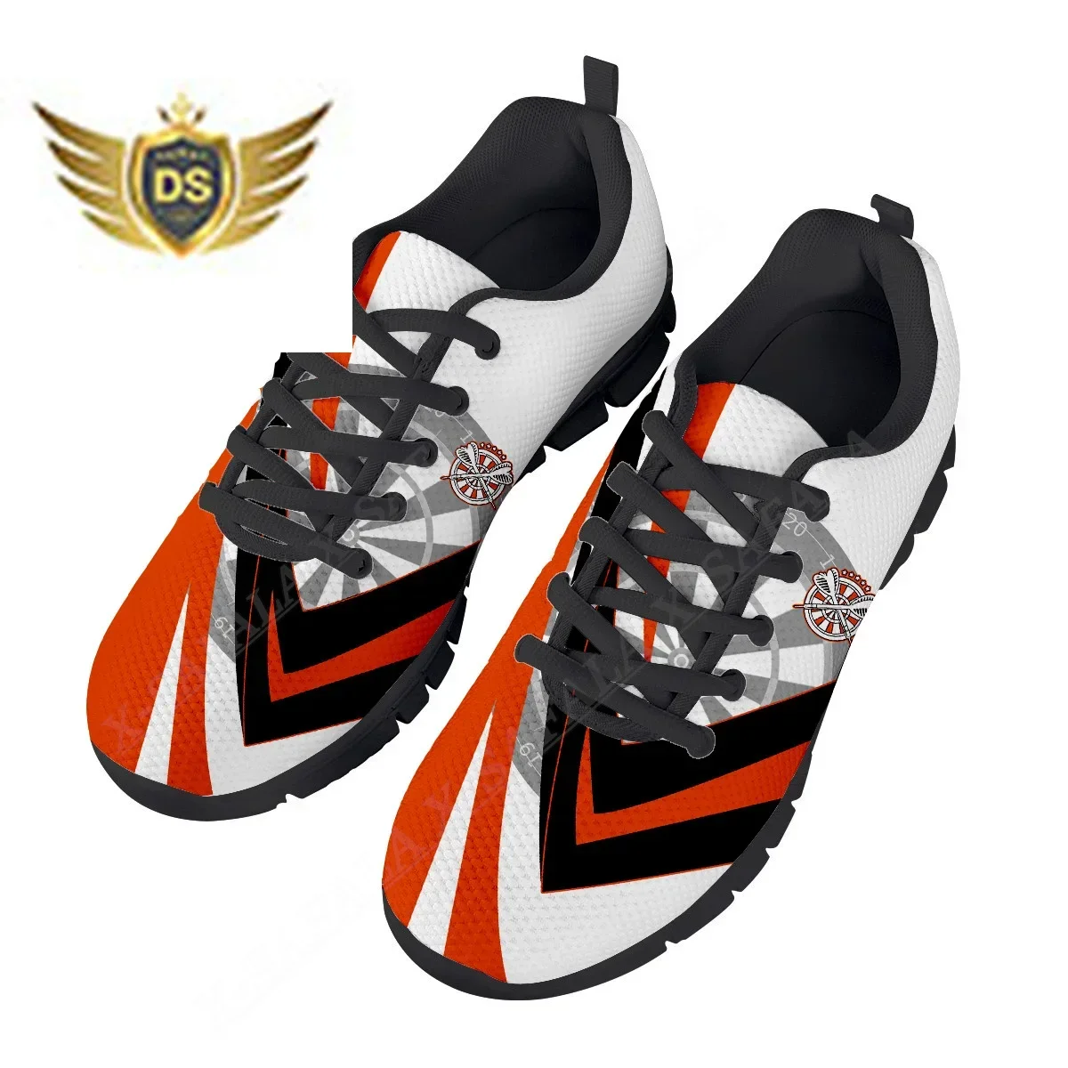 Love Gift  Darts Player Print Men's Casual Basic Daily Shoes Breathable Lightweiht Mesh Lace Up Sneakers Men Woman Sport Shoes-8