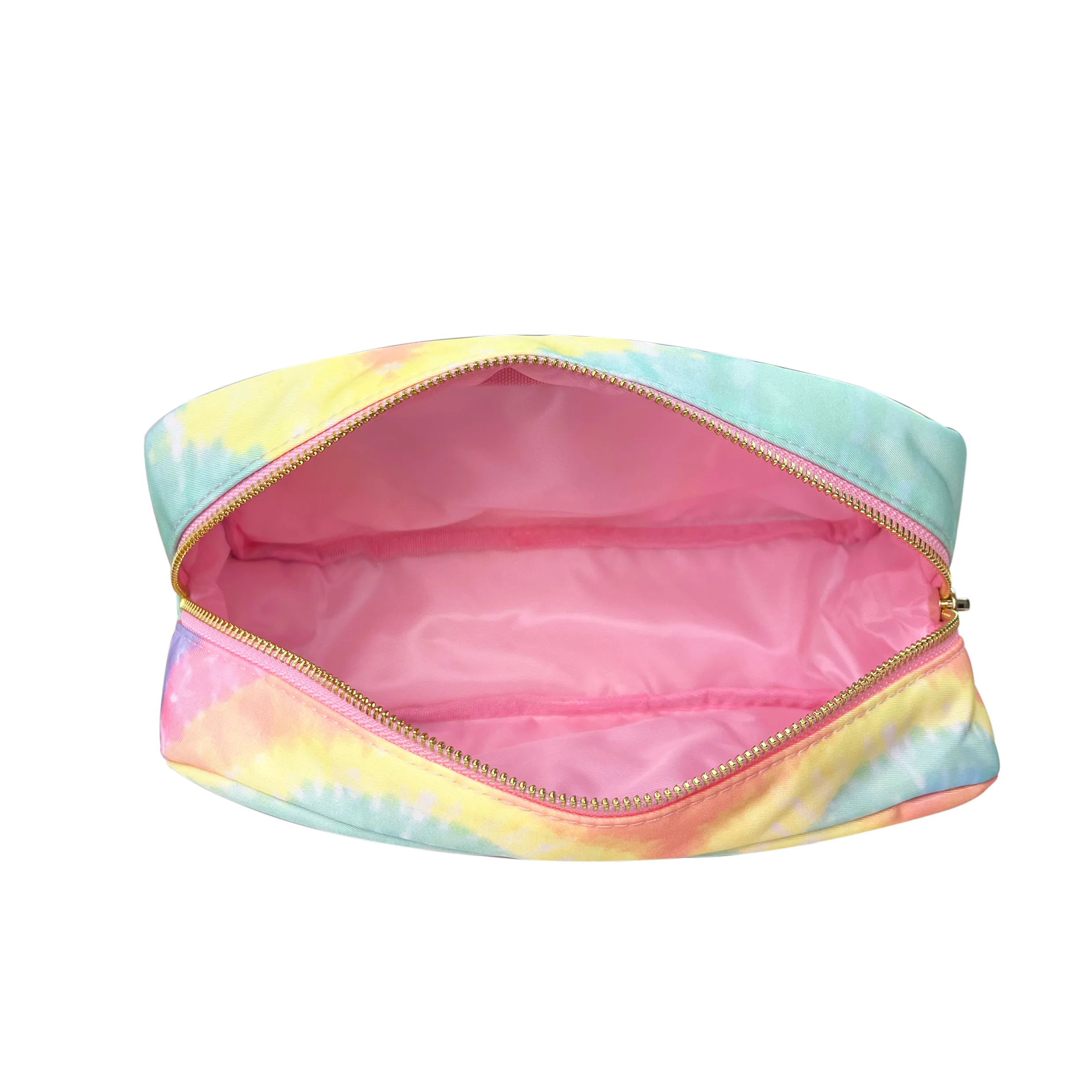 Trendy Gradient Canvas Cosmetic Pouch Sun Flower Printing Nylon Waterproof Makeup Bag Lipstic Toiletry Women Storage Organizer 3
