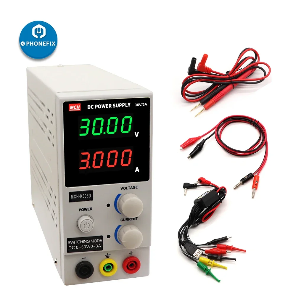 

MCH-K305D MCH-K303D Portable Mini DC Switching Regulated Adjustable DC Power Supply Mobile Phone Laptop Repair Laboratory Power