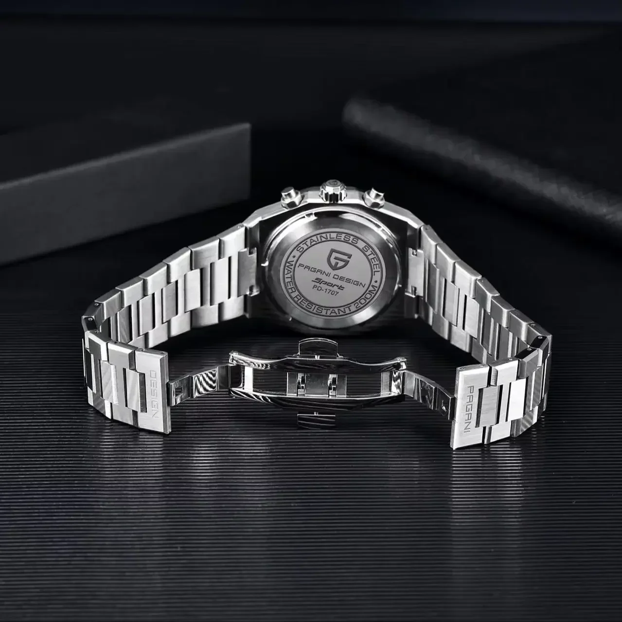 Pagani Design 2026 New Vk63 Men's Quartz Watch 40mm Sapphire Stainless Steel Waterproof 20bar Luminous C3 Sports Chronograph, Alina Gadgets
