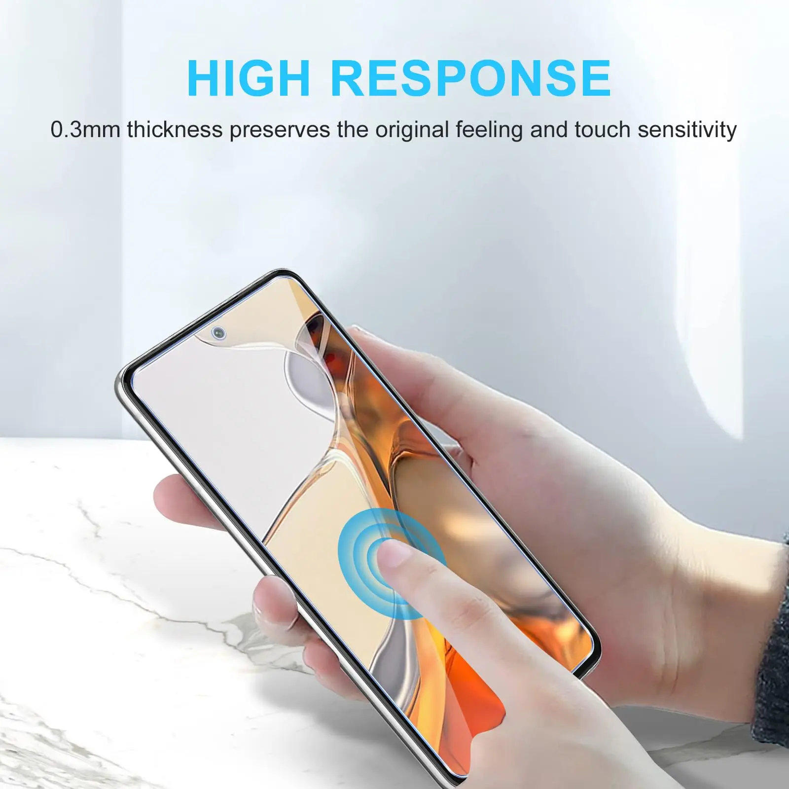 Ultra-Clear Tempered Glass Screen Protector - 9H Hardness, High Definition, Case-Friendly Design