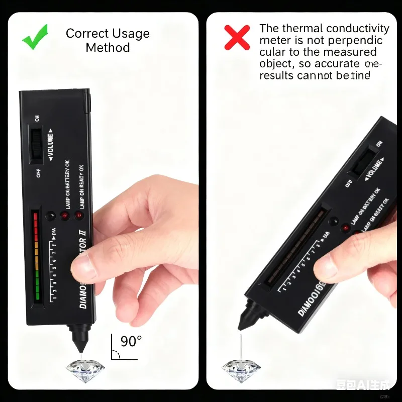 High Accuracy Diamond Tester Pen - Portable Professional Jewelry & Gemstone Identification Kit with LED Indicator