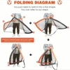 1pcs Portable Soccer Goals for Backyard Indoor and Outdoor Pop Up Soccer Goals Foldable Mobile Training Football Net 3