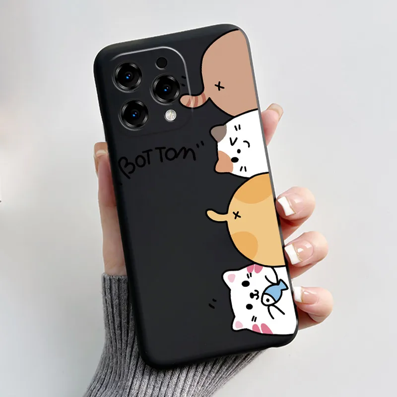 Adorable Cartoon Soft Silicone Protective Phone Case Cover