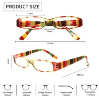 Henotin Reading Glasses Spring Hinges Fashion Women Small Fresh Print Small Frame Super Clear High Quality Reading Glasses 2