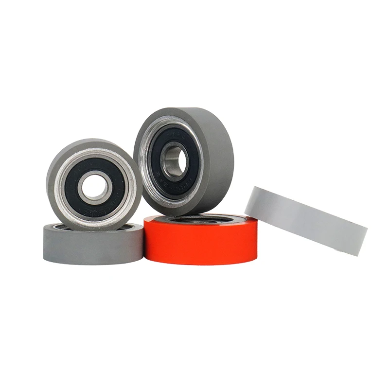 2PCS Wear-resistant Polyurethane Roller Rubber Wheel KDT NANXING HOMAG Edge Banding Machine edge banding machine roller