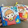 Baby Puzzle Fabric Books Parent-Child Interaction Early Learning Cloth Book 0-12 Months Ring Paper Develop Cognize Reading Toys 1