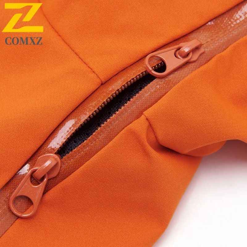 COMXZ Men Biker Jacket Warm Solid Color Multi-Pocket Outdoor Hunting Travel Coat 3 in 1 Work Minimalist Wear Resistant Outerwear