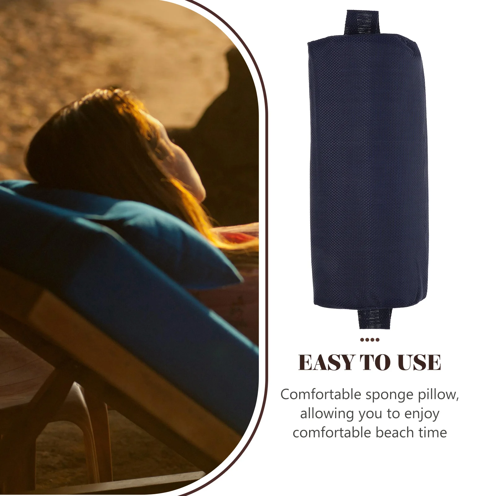 Folding Chair Pillow Beach Headrest Leisure Cushion Outdoor Fishing Chairs Deck Reusable Swivel Office Attachment Lounge Chair