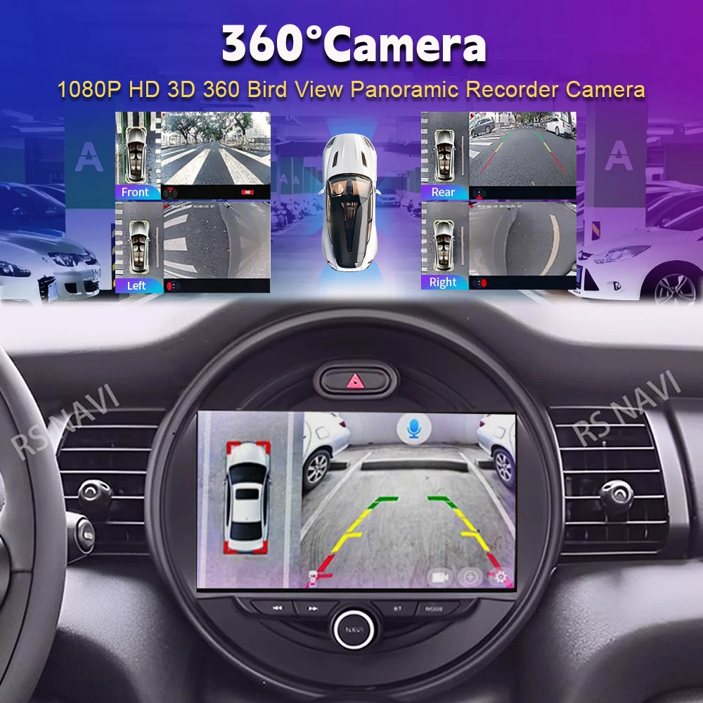 Radio Multimedia para Auto con Pantalla 2K y Android 16 Carplay para BMW MINI Cooper F54 F55 F56 F60 2015 - 2019 Autoradio Estéreo 6
