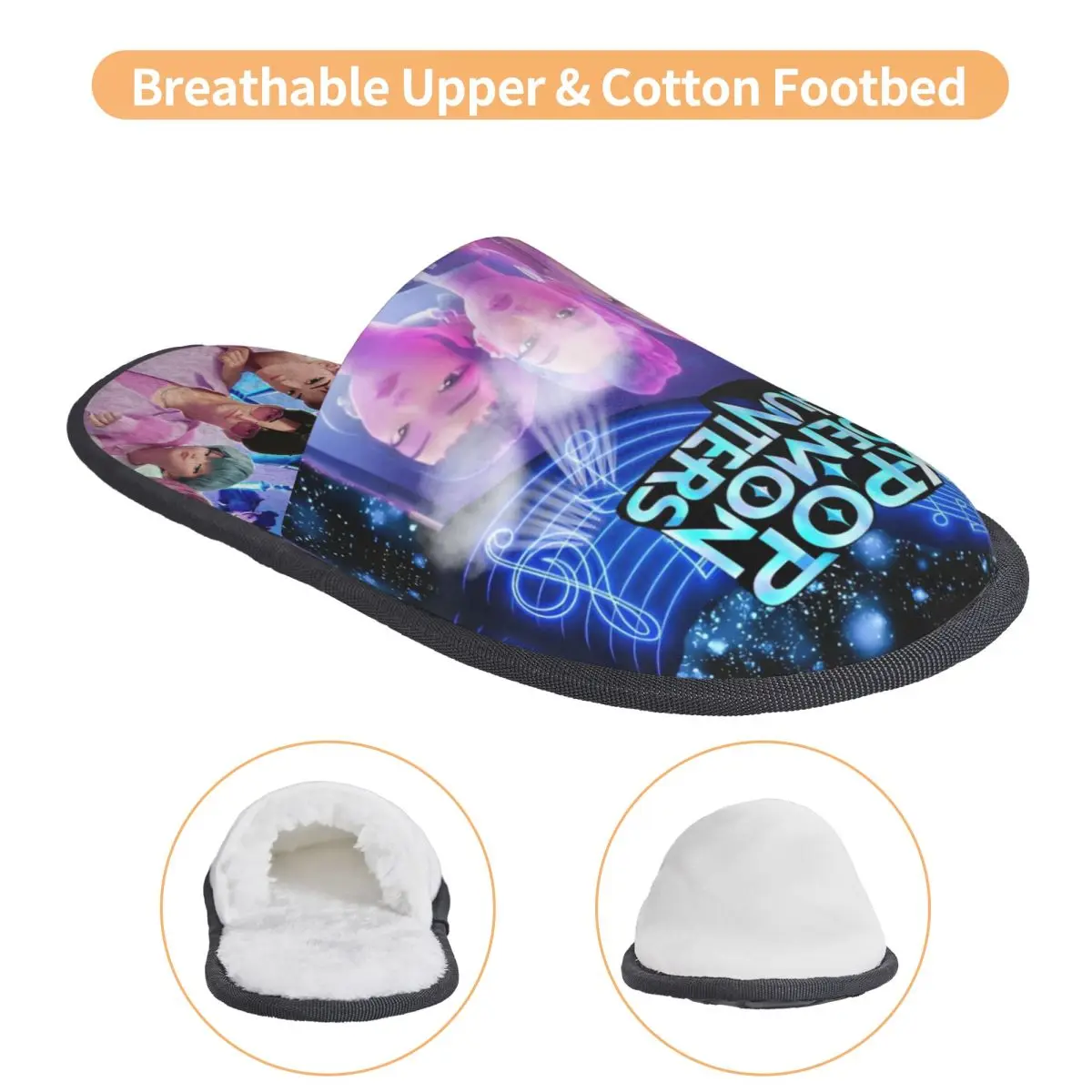 K-Pop Demon Hunters Indoor Slippers w/ Memory Foam 3
