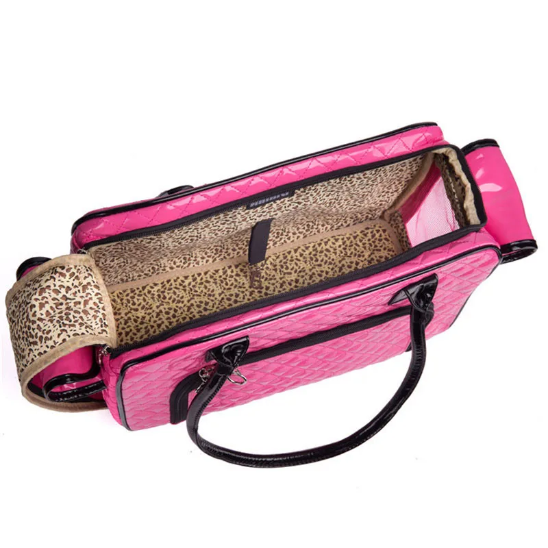 Title 6, Luxury Pet Carrier Bag Puppy PU Leather Tote Ba...
