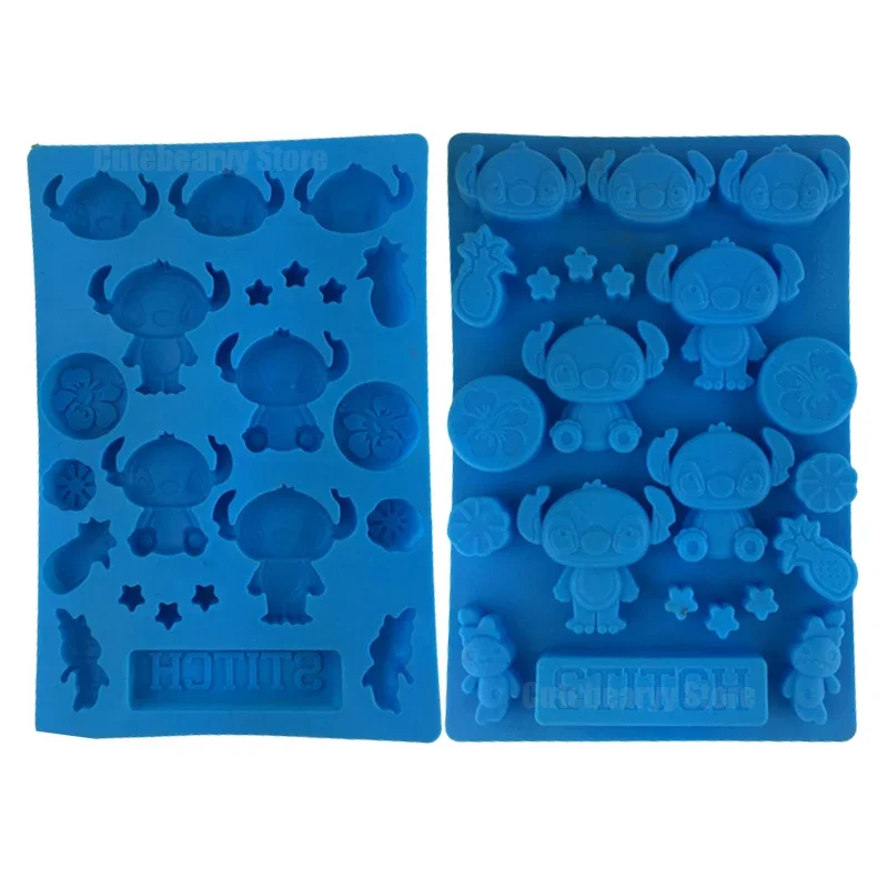 Disney Stitch Chocolate Mold Cartoon Modeling Non-Stick Baking DIY Cookies Cake Jelly Pudding Ice Tray Mold Dessert Making Tools
