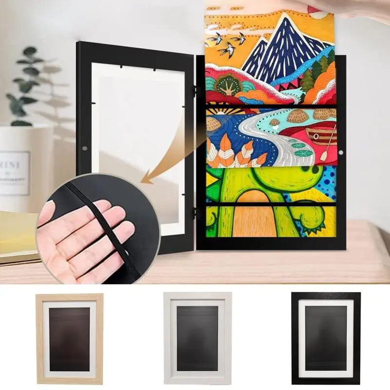 

Kids Art Frames Front Opening Art Display Kids Frametory for Poster Photo Drawing Paintings Pictures Display Home Decoration