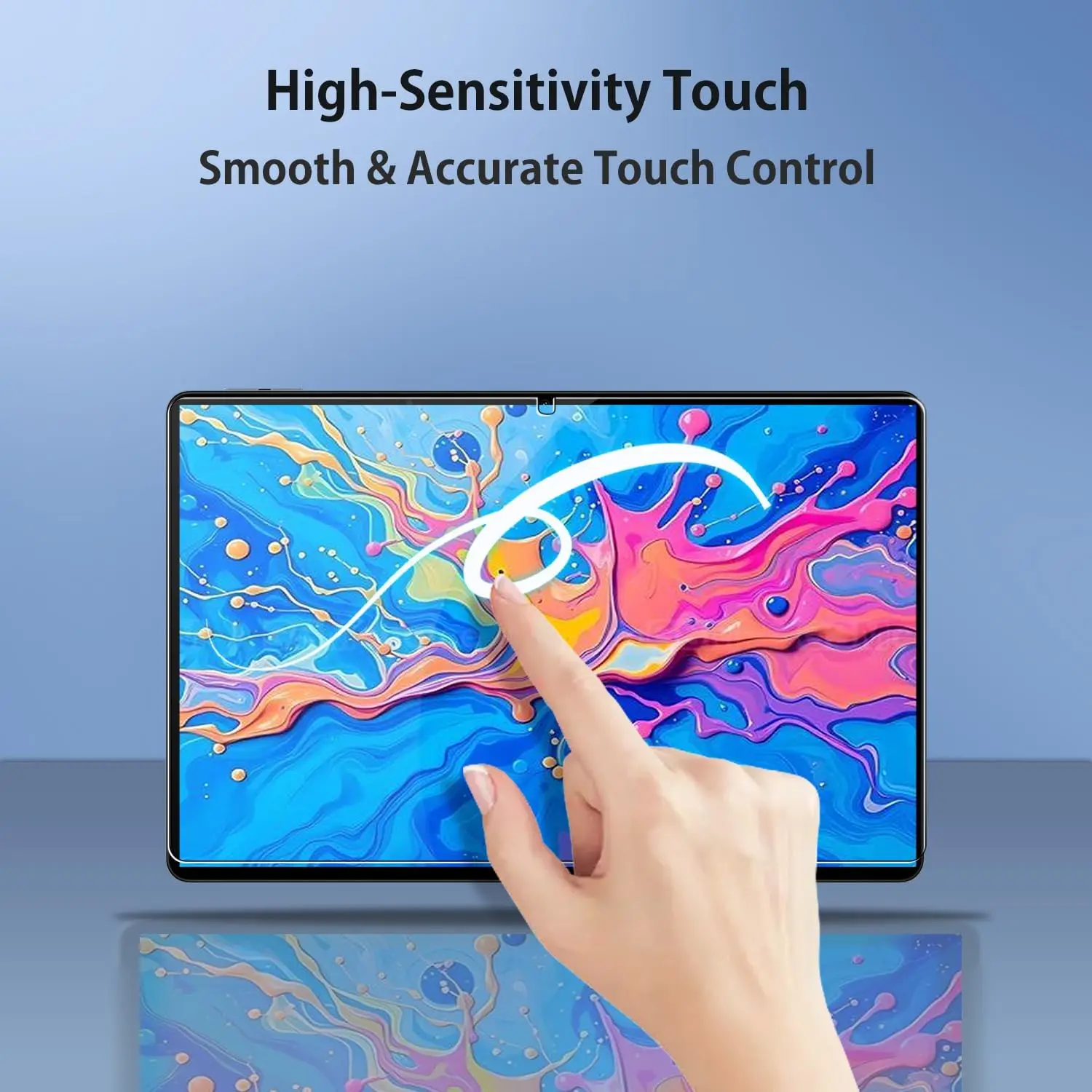 Premium 9H Tempered Glass Screen Protector (2-Pack) - 12.7 Inch, Anti-Scratch & Bubble Free
